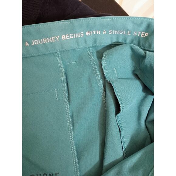 Rhone Pants Mens 35x32 Teal Commuter Chino Performance Utility Work Preppy Golf - Picture 7 of 11